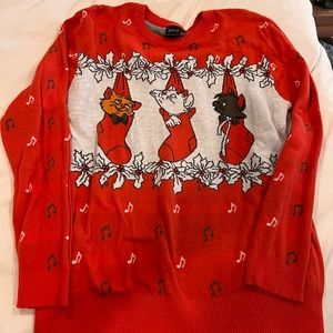 Disney Christmas Aristocats Sweater ♥️ NWOT